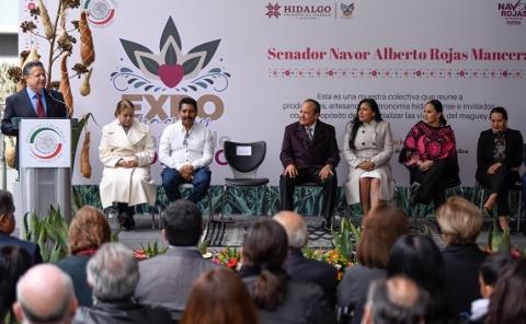 Presentan expo "Maguey, Corazón de Hidalgo", en el Senado de la República
