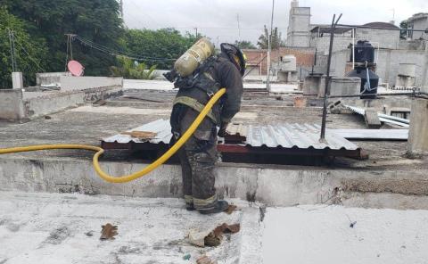 Ardió cuarto de lavado