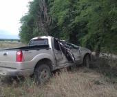 VOLCÓ CAMIONETA RUMBO A CHANTOL