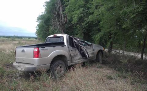 VOLCÓ CAMIONETA RUMBO A CHANTOL