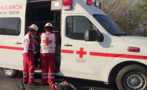 Motociclista quedó herido