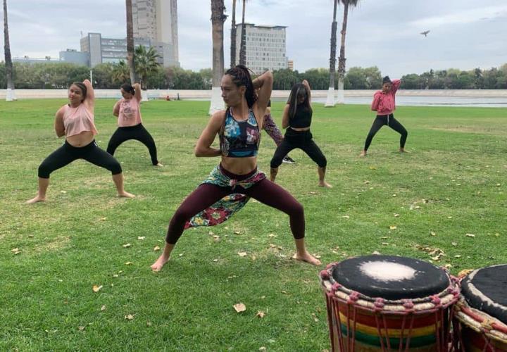 Impartieron clase de danza africana en Tangamanga 