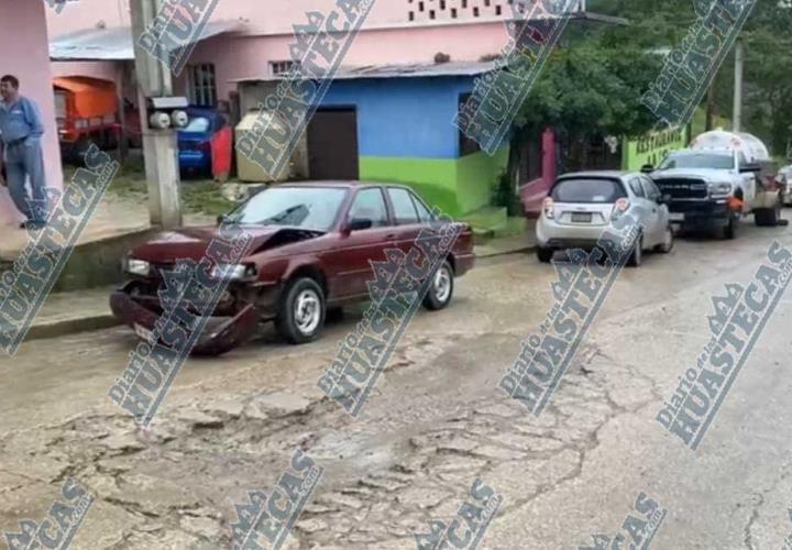 Conductor chocó contra pipa de gas