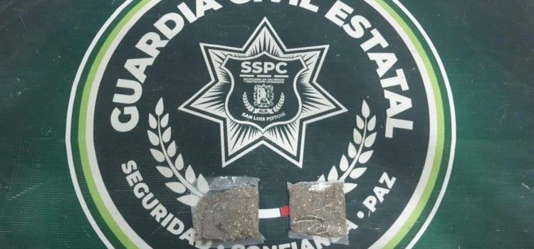 Hallaron droga  a malviviente