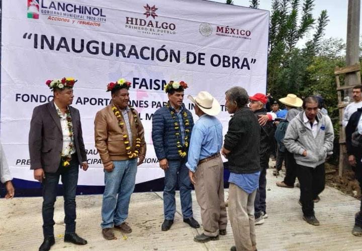 Marcos Bautista inauguró obra de pavimentación