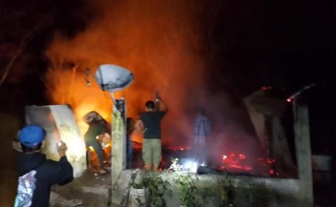 Incendió acabó con una vivienda