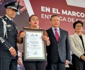 Reconoce Menchaca Salazar esfuerzo y compromiso de las y los policías hidalguenses