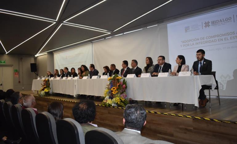 Contraloría refuerza compromiso anticorrupción en Hidalgo