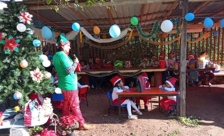 Realizaron convivio para niños de Las Ciruelas