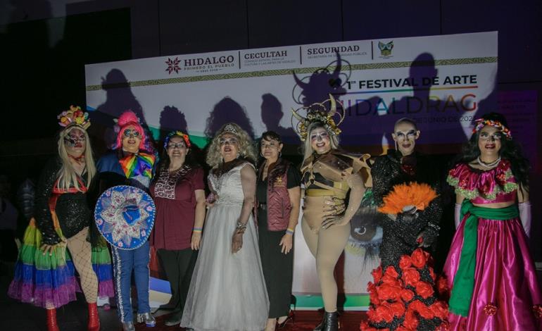 Secretaría de Cultura realizó el Festival de Arte Drag Hidaldrag"