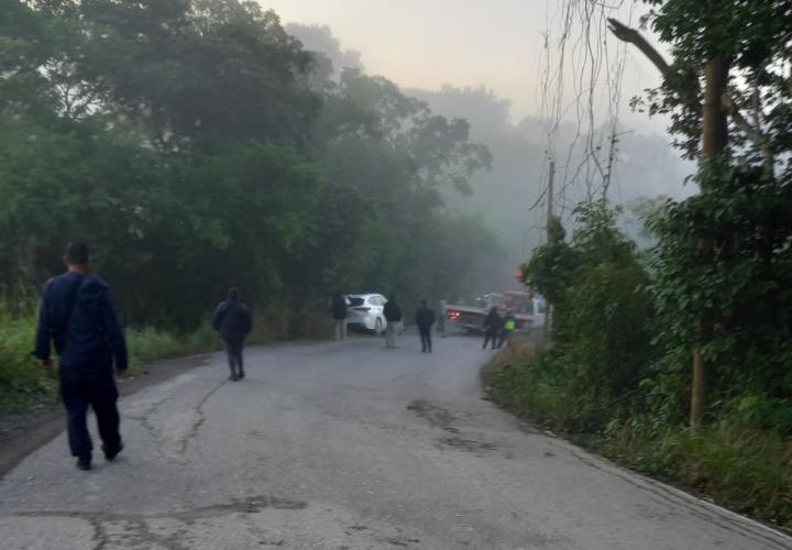 Volcó camioneta en Tampacán–La Ceiba