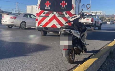 Borracha mujer cayó de moto