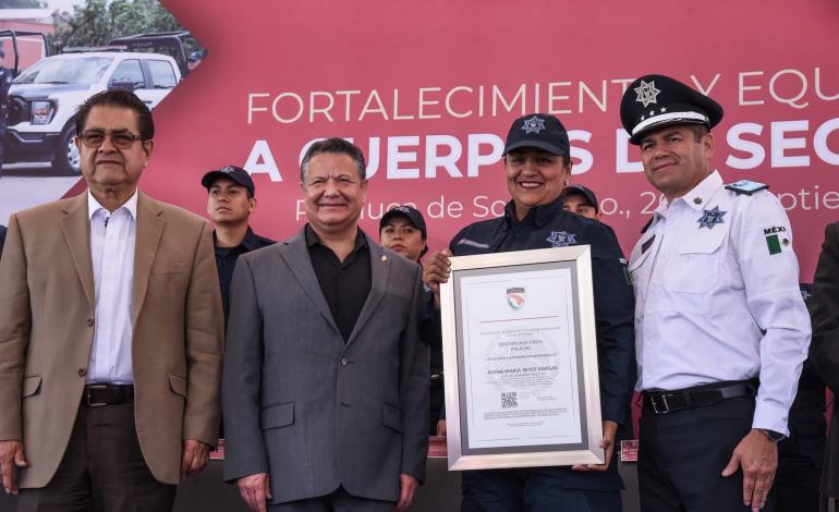 Contribuye SSPH con proceso de dignificación de cuerpos policiales