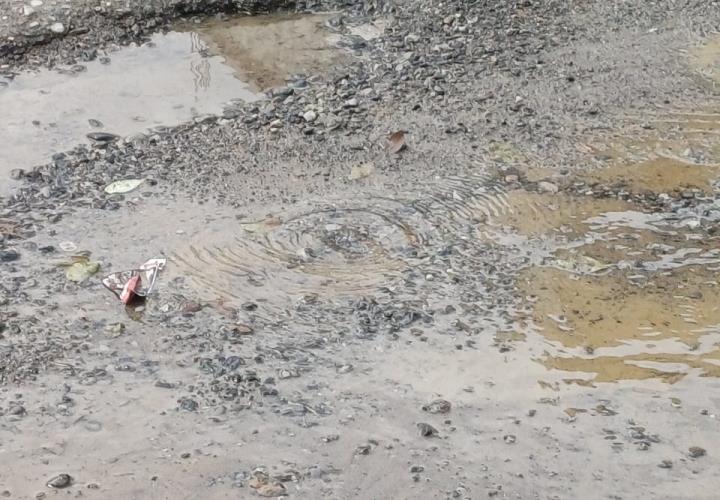 Denuncian fuga de agua en la calle Agustín Melgar