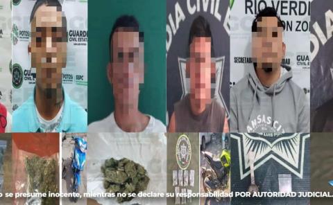 Varios detenidos por traer droga