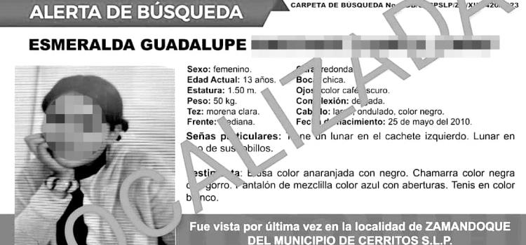 Adolescente había huído de su casa