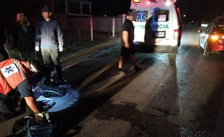 ADOLESCENTE GRAVE AL CAER DE MOTO