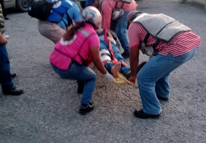 Derrapó al transitar a exceso de velocidad