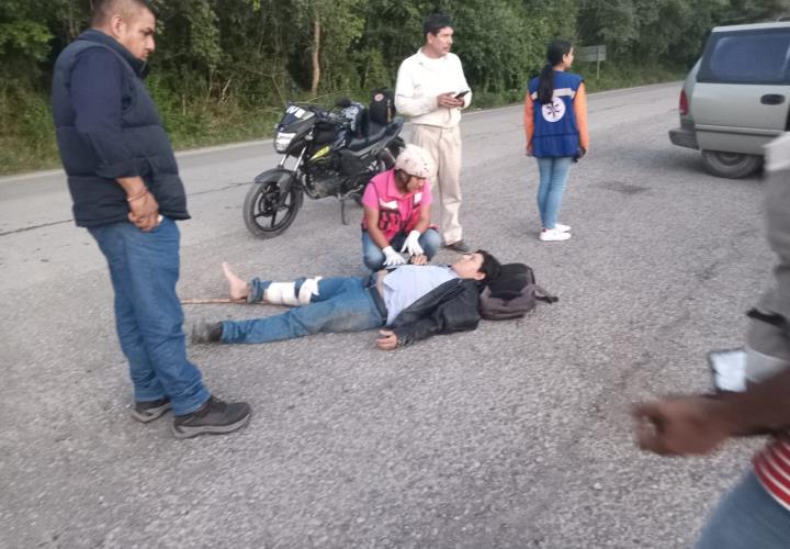 Derrapó al transitar a exceso de velocidad