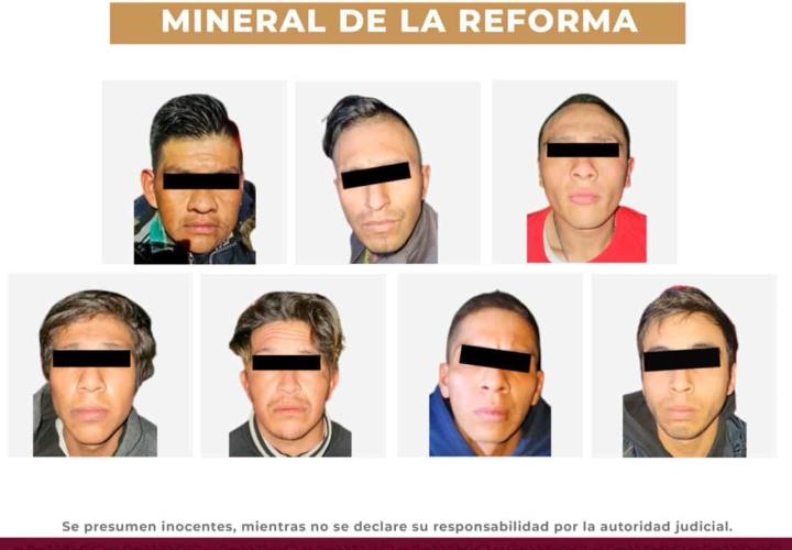 Desarticula SSPH dos grupos delictivos que operaban en Mineral de la Reforma y Tlaxcoapan