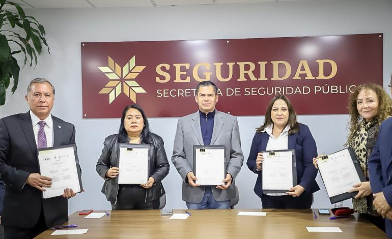 Signan convenio SSPH, IEE e INE para garantizar Voto en Prisión Preventiva.