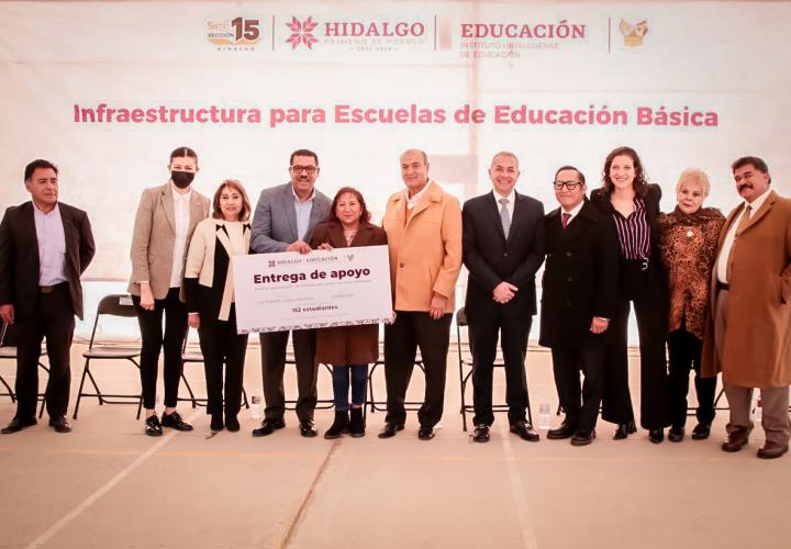 Anuncia SEPH obras para 14 centros educativos en Pachuca
