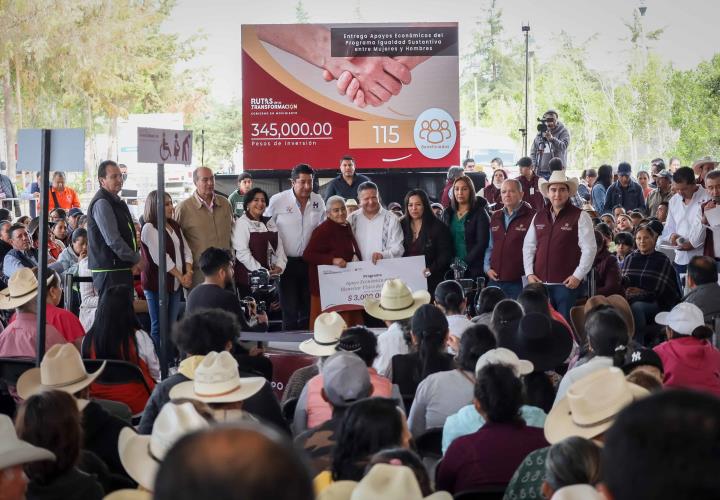 Desde Huasca, Menchaca Salazar retoma Rutas de la Transformación
