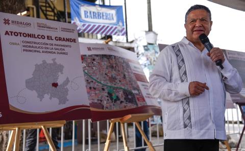Garantiza Gobierno de Hidalgo mejores servicios públicos para Atotonilco el Grande