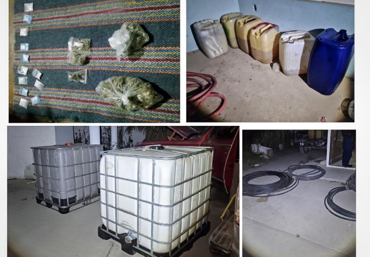 SSPH desmantela tres centros relacionados con el narcomenudeo y tráfico de hidrocarburo