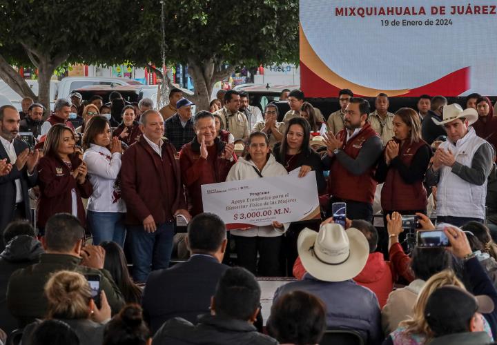 Rutas de la Transformación en Mixquiahuala, con obra pública y apoyos directos