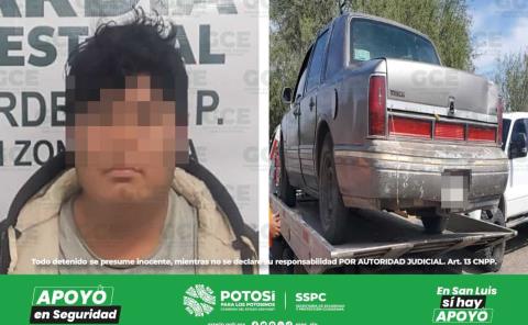 Peligroso chofer amaneció preso