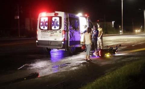 Otro adolescente se cayó de motocicleta