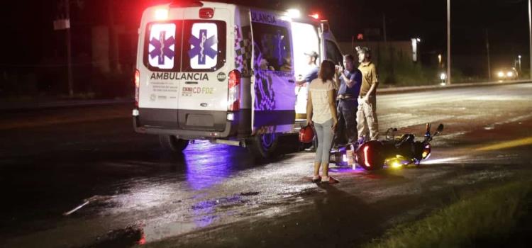 Otro adolescente se cayó de motocicleta