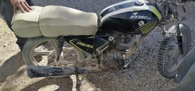 Arrestaron a  motociclista