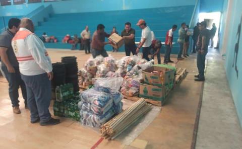 Entregan más de 26 toneladas de ayuda a desplazados en Chiapas