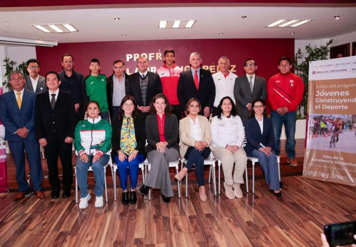 Presentan en Hidalgo programa nacional "Jóvenes Construyendo el Deporte"