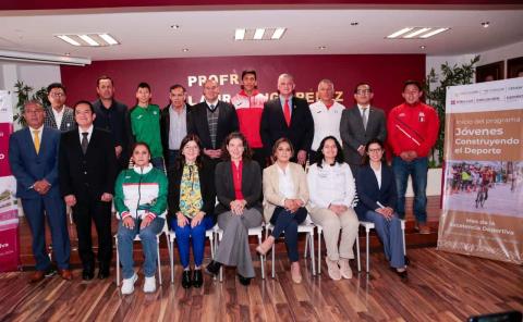 Presentan en Hidalgo programa nacional "Jóvenes Construyendo el Deporte"