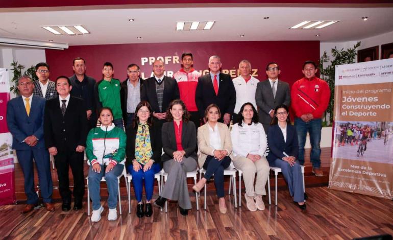 Presentan en Hidalgo programa nacional "Jóvenes Construyendo el Deporte"