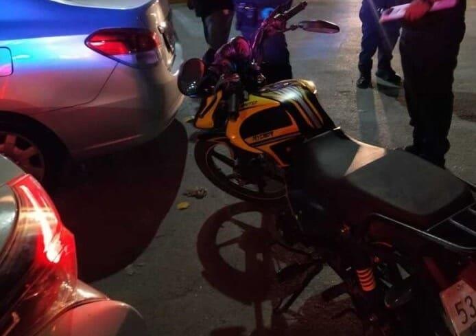 Incautaron moto a una joven mujer