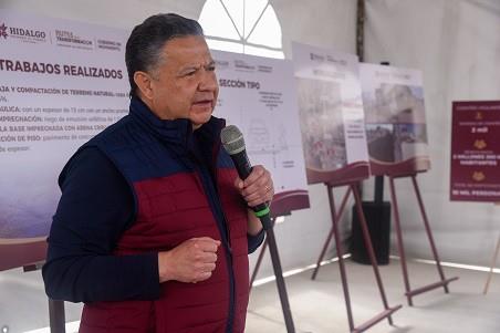 Supervisa Menchaca Salazar construcción de infraestructura en Zapotlán, Tolcayuca y Villa de Tezontepec