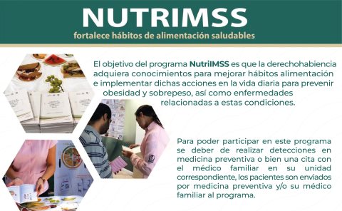 Fomenta IMSS Hidalgo llevar una alimentación balanceada y hábitos saludables a través de la estrategia NutrIMSS