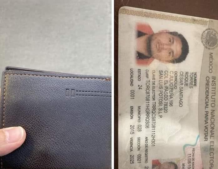 Extraviaron cartera en tienda de autoservicio