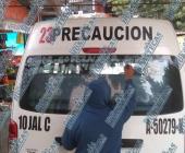 Se manifiestan transportistas en la ruta Jaltocán- Huejutla