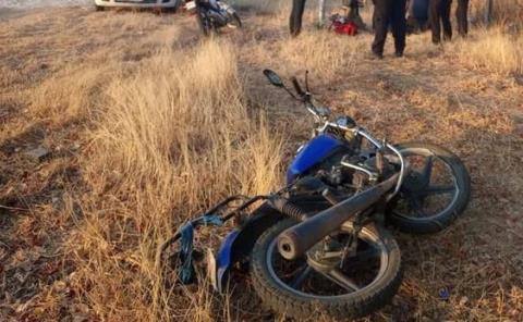 Obrero derrapó en motocicleta
