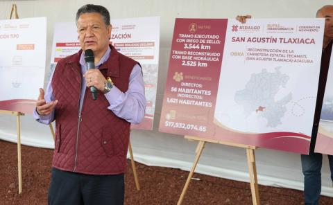 Recibe San Agustín Tlaxiaca más de 125 millones de pesos en infraestructura pública