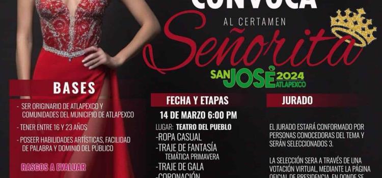 Invitan a certamen de Señorita San José 2024
