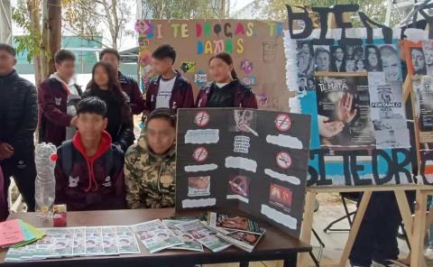 Participan estudiantes de Hidalgo en la estrategia "Si te drogas te dañas"