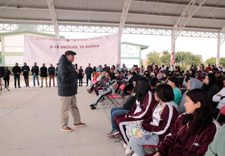 Participan estudiantes de Hidalgo en la estrategia "Si te drogas te dañas"
