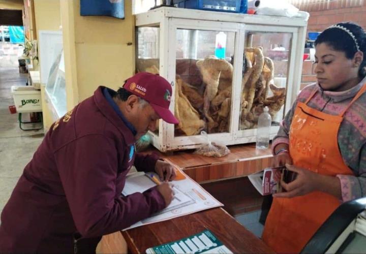 Acciones de vigilancia sanitaria a establecimientos que procesan carne para consumo humano en la Jurisdicción sanitaria Tulancingo
