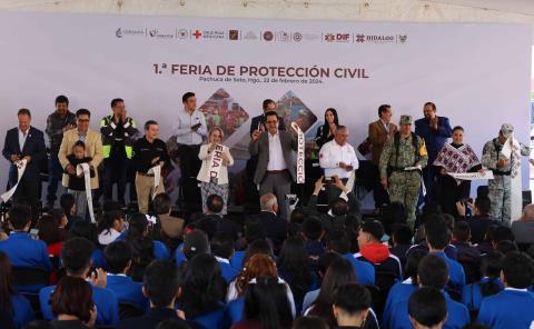 Se realiza Primera Feria de Protección Civil en Hidalgo
